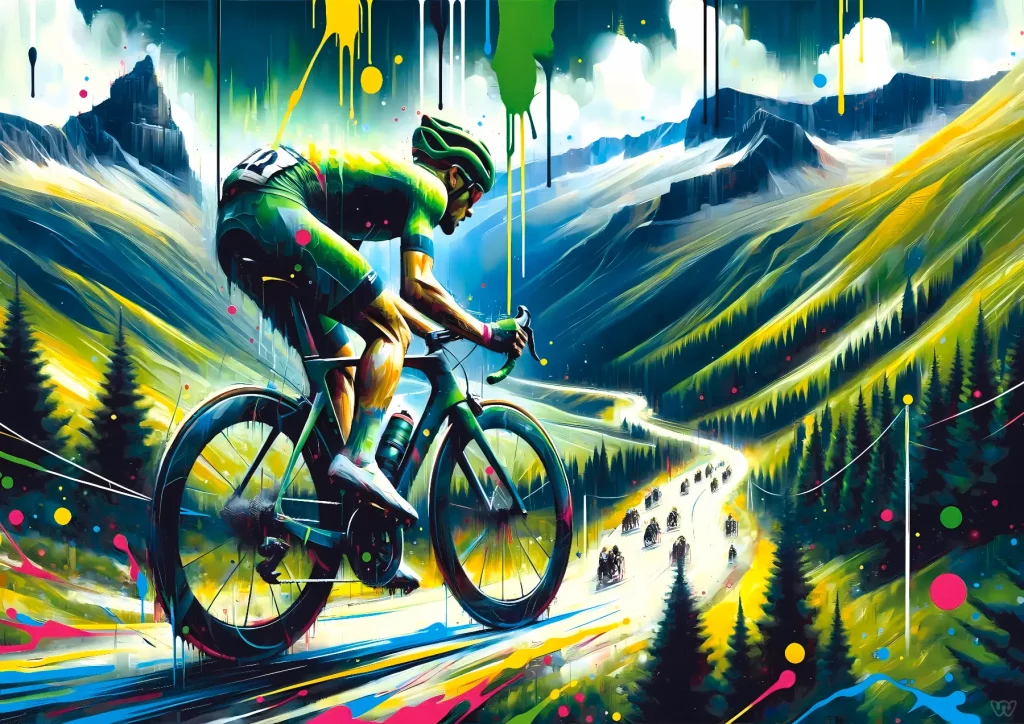Affiche cyclisme - Sérénade des sommets