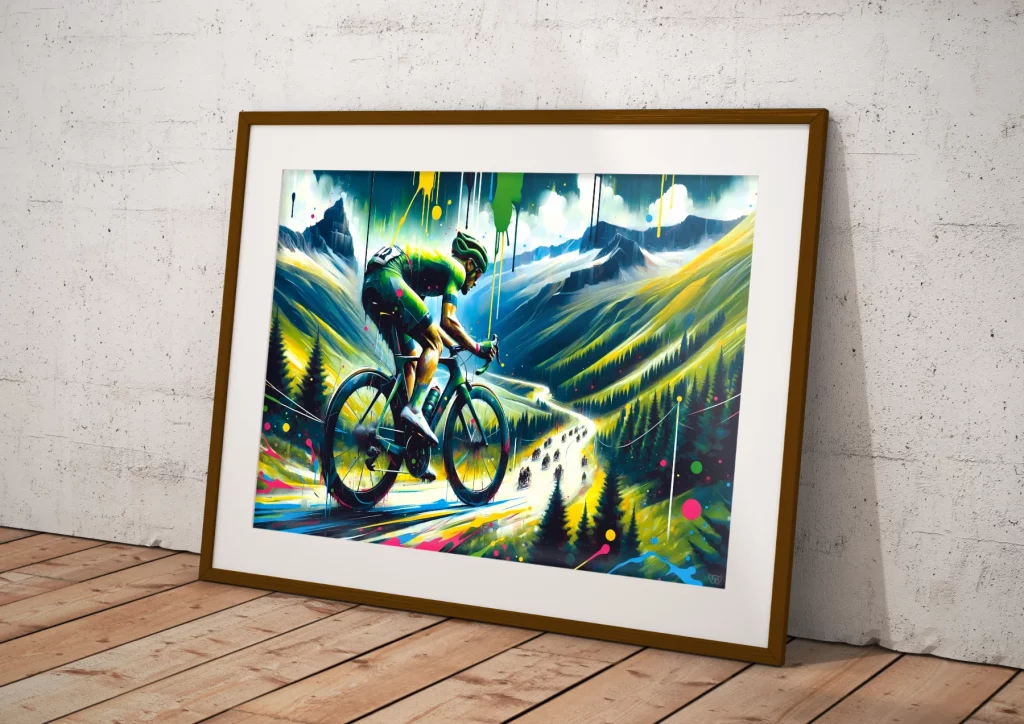 Affiche cyclisme - Sérénade des sommets