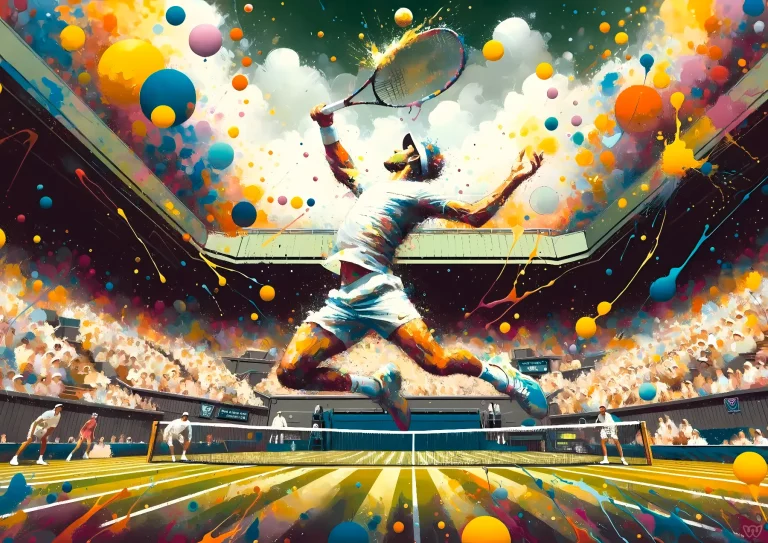 Affiche tennis - Jeu de légendes