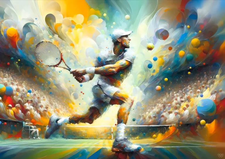 Affiche tennis - Vibration australe